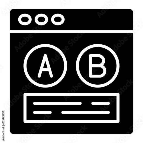 Ab Testing Line Icon