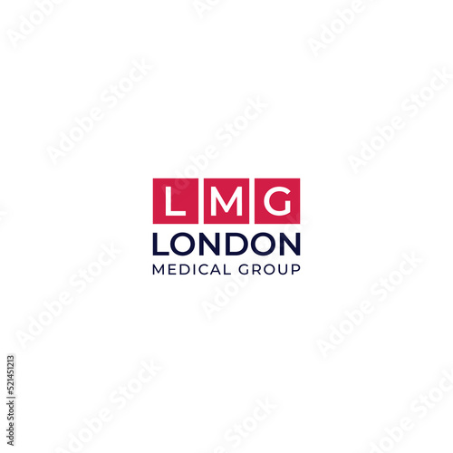 LMG Or LM Letter Typo Logo Design Template