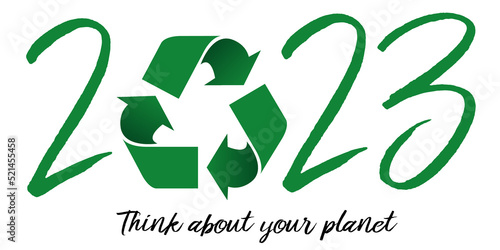 Carte de vœux pédagogique 2023 pour la protection de la planète et de l’environnement, rappelant l’importance de trier ses déchets pour les recycler.