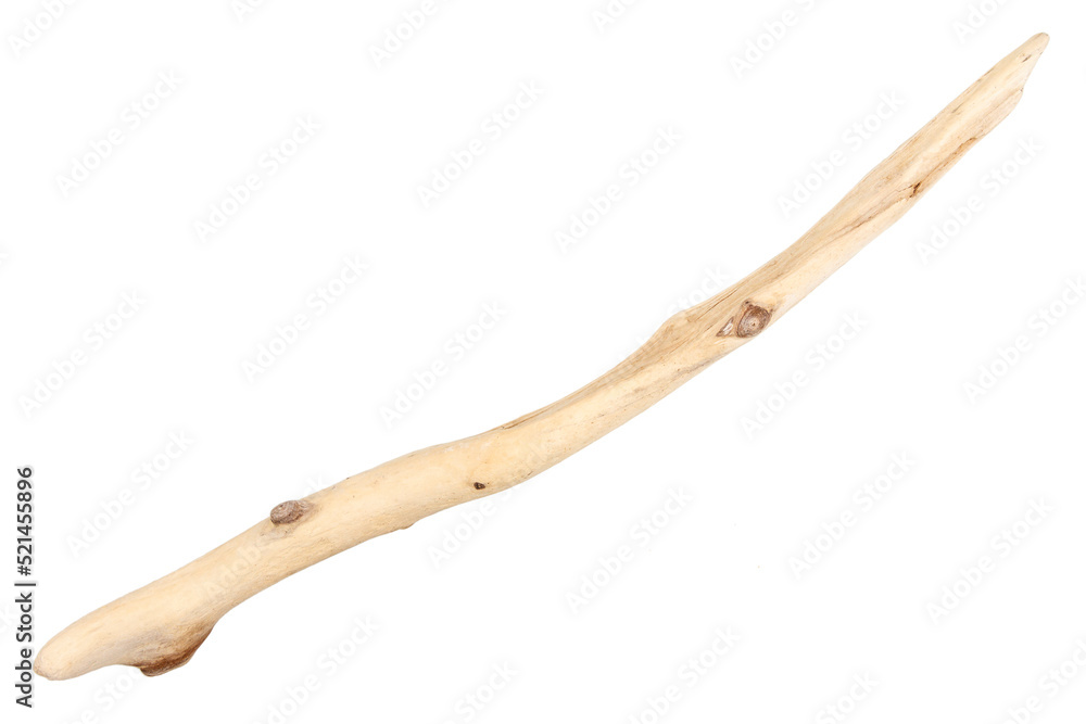 Piece of driftwood isolated on white Piece of driftwood isolated on white