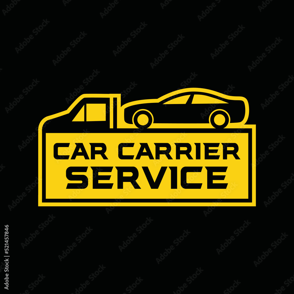 Obraz premium Car Carrier logo Design vector transportation