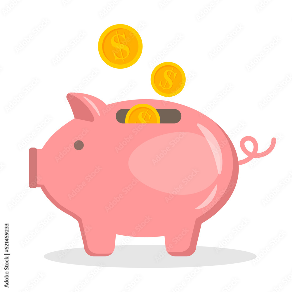Piggy bank with coin. Icon saving or accumulation of money, investment, donat. Outline money box icon, with editable stroke. Piggy bank with dollar sign, moneybox pictogram. Piggybank, investing Piggy bank with coin. Icon saving or accumulation of money, investment, donat. Outline money box icon, with editable stroke. Piggy bank with dollar sign, moneybox pictogram. Piggybank, investing