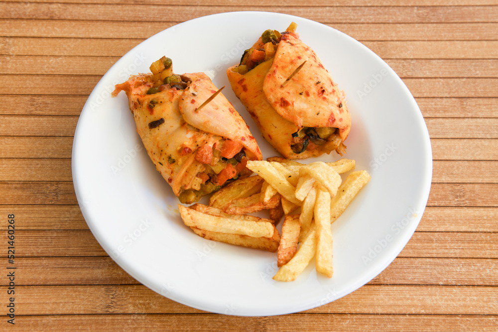 Lavash doner kebab ( doner zurna durum ) or shawarma sliced in plate isolated. Lavash doner kebab ( doner zurna durum ) or shawarma sliced in plate isolated.