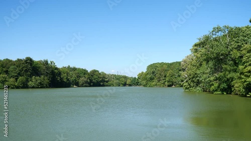 The nice lake of La Bretesche's castle. The 31st July 2022, Missillac, France. photo