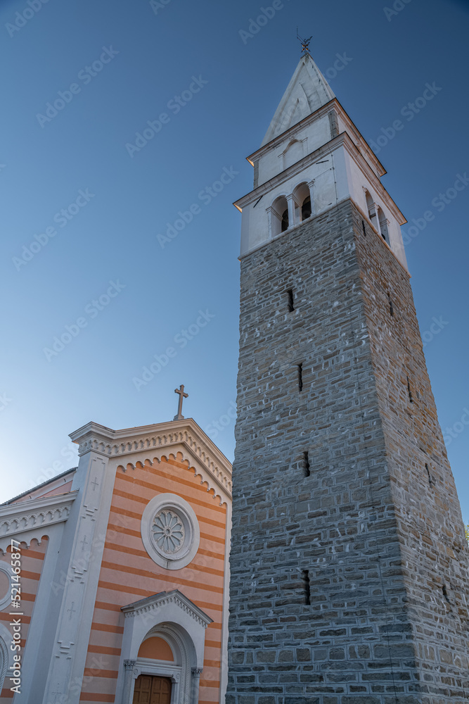 Izola, the belfry and church of St. Maur - Slovenia