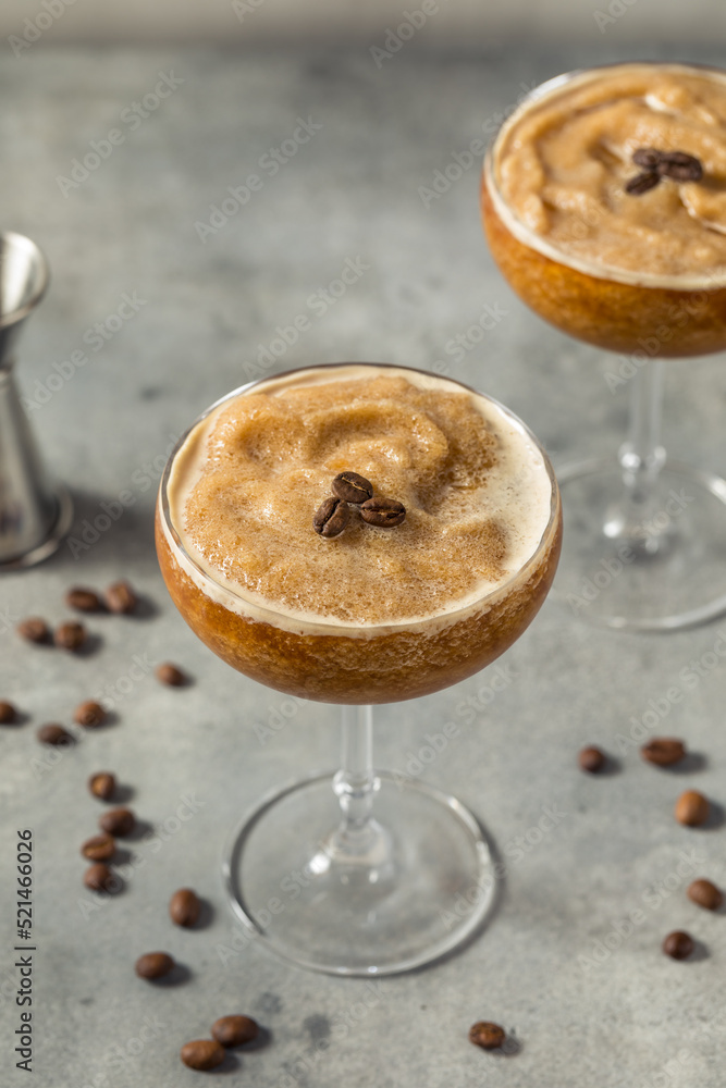 Boozy Frozen Espresso Martini Slushie Cocktail Stock-Foto | Adobe Stock