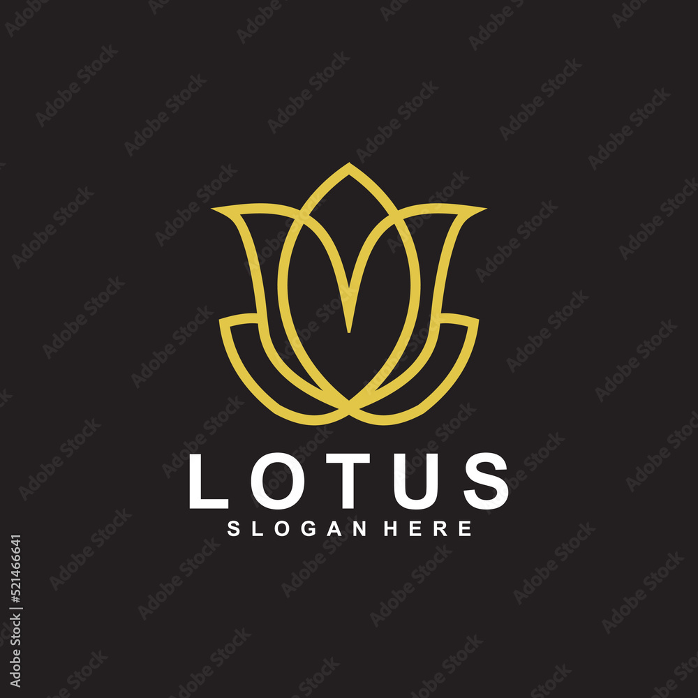 abstract lotus logo vector design template abstract lotus logo vector design template