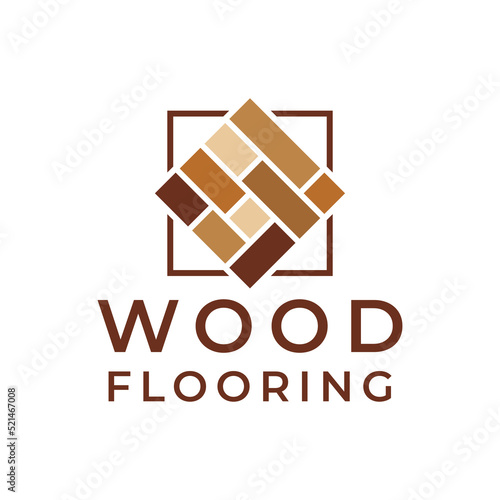 wood flooring logo design