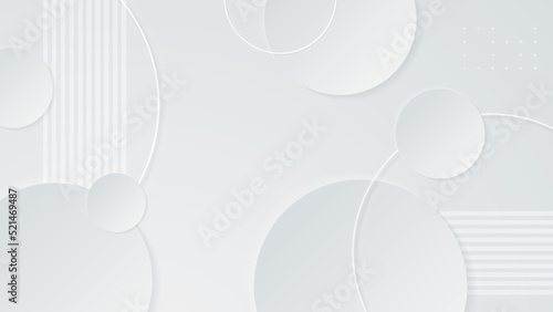 Fototapeta Naklejka Na Ścianę i Meble -  White abstract background. White grey gray abstract modern background design. Designed for poster, template on web, backdrop, banner, social media template, app background, business presentation.