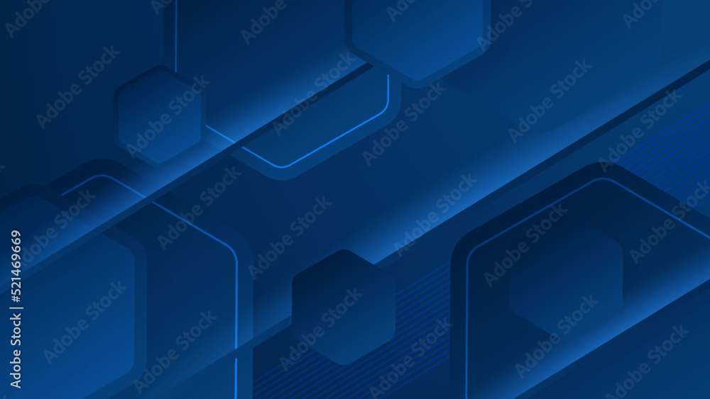 Abstract blue background poster with dynamic lights. Technology network vector illustration. Abstract blue background poster with dynamic lights. Technology network vector illustration.