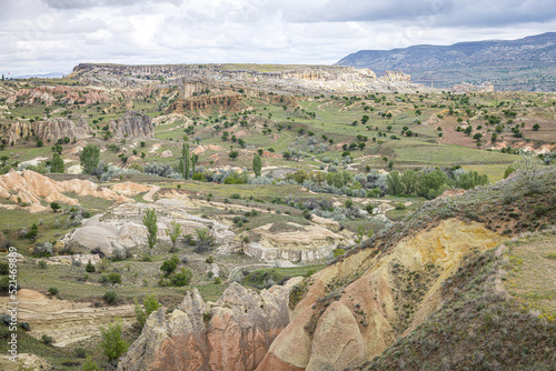 Rock formations in Pancarlik Valley, Ortahisar, Ürgüp, Nevşehir, Cappadocia, Turkey
