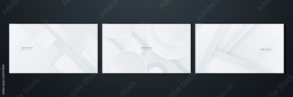 Naklejka premium Modern white abstract background