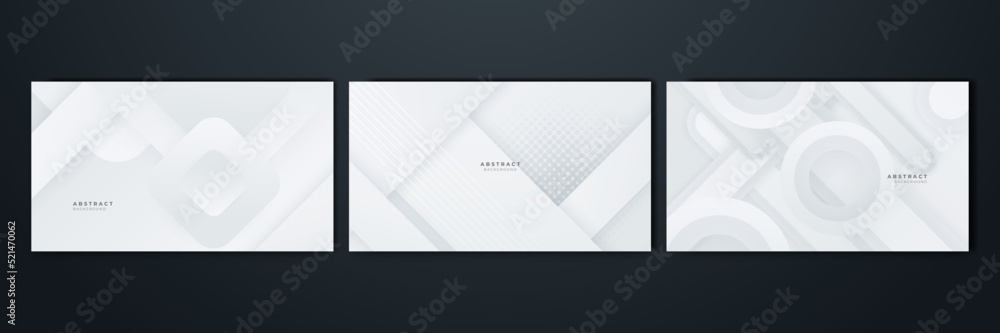 Obraz premium Modern white abstract background