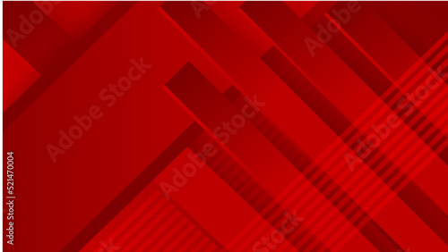 Abstract red background with geometric shapes and space for text.