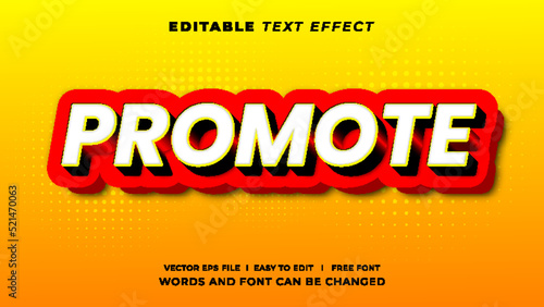 Promote Editable Text Effect