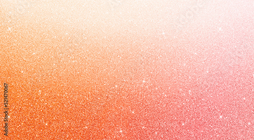 Warm pink peach orange color gradient premium luxury glitter shiny texture paper confetti dot background.