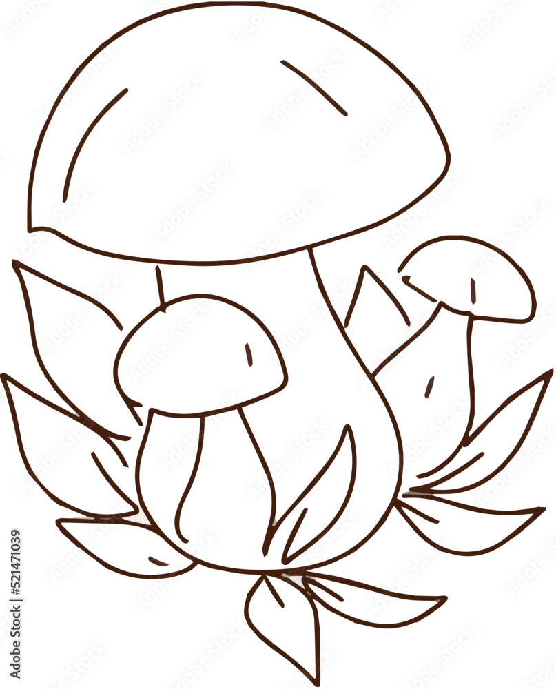 Mushroom stickers insects snail forest hand drawn set of separate elements cute cartoon coloring doodle Mushroom stickers insects snail forest hand drawn set of separate elements cute cartoon coloring doodle