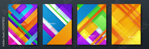 Colourful abstract background for poster, cover, brochure, presentation, annual report. Colorful geometric background, vector illustration. Modern wallpaper design for social media, idol poster.