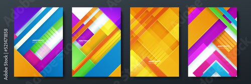 Colourful abstract background for poster, cover, brochure, presentation, annual report. Colorful geometric background, vector illustration. Modern wallpaper design for social media, idol poster.