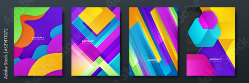 Colourful abstract background for poster, cover, brochure, presentation, annual report. Colorful geometric background, vector illustration. Modern wallpaper design for social media, idol poster.