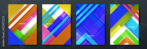 Colourful abstract background for poster, cover, brochure, presentation, annual report. Colorful geometric background, vector illustration. Modern wallpaper design for social media, idol poster.