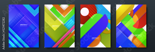 Colourful abstract background for poster, cover, brochure, presentation, annual report. Colorful geometric background, vector illustration. Modern wallpaper design for social media, idol poster.