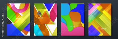 Colourful abstract background for poster, cover, brochure, presentation, annual report. Colorful geometric background, vector illustration. Modern wallpaper design for social media, idol poster.