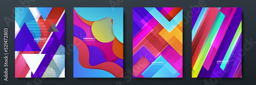 Colourful abstract background for poster, cover, brochure, presentation, annual report. Colorful geometric background, vector illustration. Modern wallpaper design for social media, idol poster.