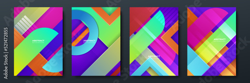 Colourful abstract background for poster, cover, brochure, presentation, annual report. Colorful geometric background, vector illustration. Modern wallpaper design for social media, idol poster.