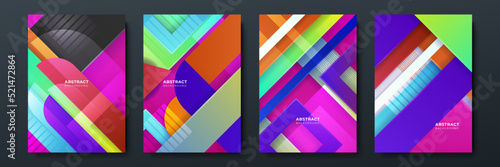 Colourful abstract background for poster, cover, brochure, presentation, annual report. Colorful geometric background, vector illustration. Modern wallpaper design for social media, idol poster.