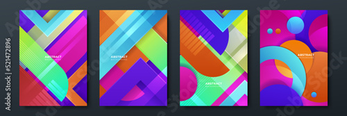 Colourful abstract background for poster, cover, brochure, presentation, annual report. Colorful geometric background, vector illustration. Modern wallpaper design for social media, idol poster.