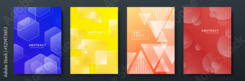 Colourful abstract background for poster, cover, brochure, presentation, annual report. Colorful geometric background, vector illustration. Modern wallpaper design for social media, idol poster.