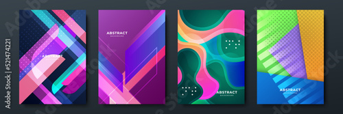 Colourful abstract background for poster, cover, brochure, presentation, annual report. Colorful geometric background, vector illustration. Modern wallpaper design for social media, idol poster.