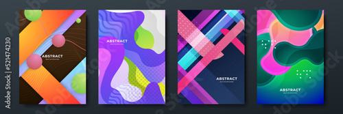 Colourful abstract background for poster, cover, brochure, presentation, annual report. Colorful geometric background, vector illustration. Modern wallpaper design for social media, idol poster.