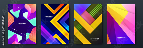 Colourful abstract background for poster, cover, brochure, presentation, annual report. Colorful geometric background, vector illustration. Modern wallpaper design for social media, idol poster.