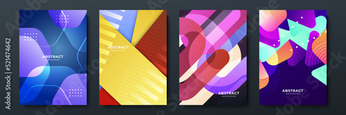 Colourful abstract background for poster, cover, brochure, presentation, annual report. Colorful geometric background, vector illustration. Modern wallpaper design for social media, idol poster.