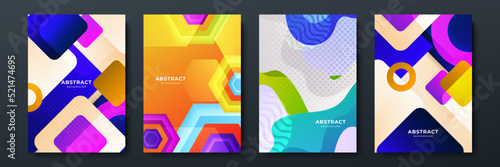 Colourful abstract background for poster, cover, brochure, presentation, annual report. Colorful geometric background, vector illustration. Modern wallpaper design for social media, idol poster.