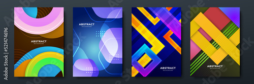 Colourful abstract background for poster, cover, brochure, presentation, annual report. Colorful geometric background, vector illustration. Modern wallpaper design for social media, idol poster.