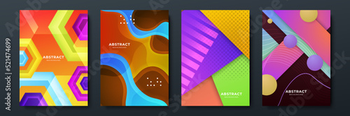 Colourful abstract background for poster, cover, brochure, presentation, annual report. Colorful geometric background, vector illustration. Modern wallpaper design for social media, idol poster.