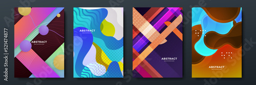 Colourful abstract background for poster, cover, brochure, presentation, annual report. Colorful geometric background, vector illustration. Modern wallpaper design for social media, idol poster.