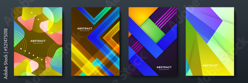 Colourful abstract background for poster, cover, brochure, presentation, annual report. Colorful geometric background, vector illustration. Modern wallpaper design for social media, idol poster.