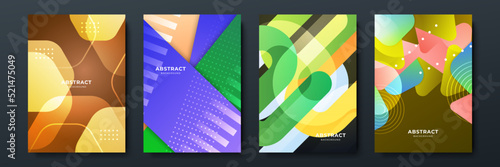 Colourful abstract background for poster, cover, brochure, presentation, annual report. Colorful geometric background, vector illustration. Modern wallpaper design for social media, idol poster.