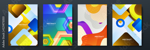 Colourful abstract background for poster, cover, brochure, presentation, annual report. Colorful geometric background, vector illustration. Modern wallpaper design for social media, idol poster.