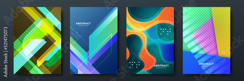 Colourful abstract background for poster, cover, brochure, presentation, annual report. Colorful geometric background, vector illustration. Modern wallpaper design for social media, idol poster.