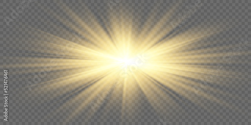 Vector transparent sunlight special lens flare light effect. PNG. Vector illustration	
