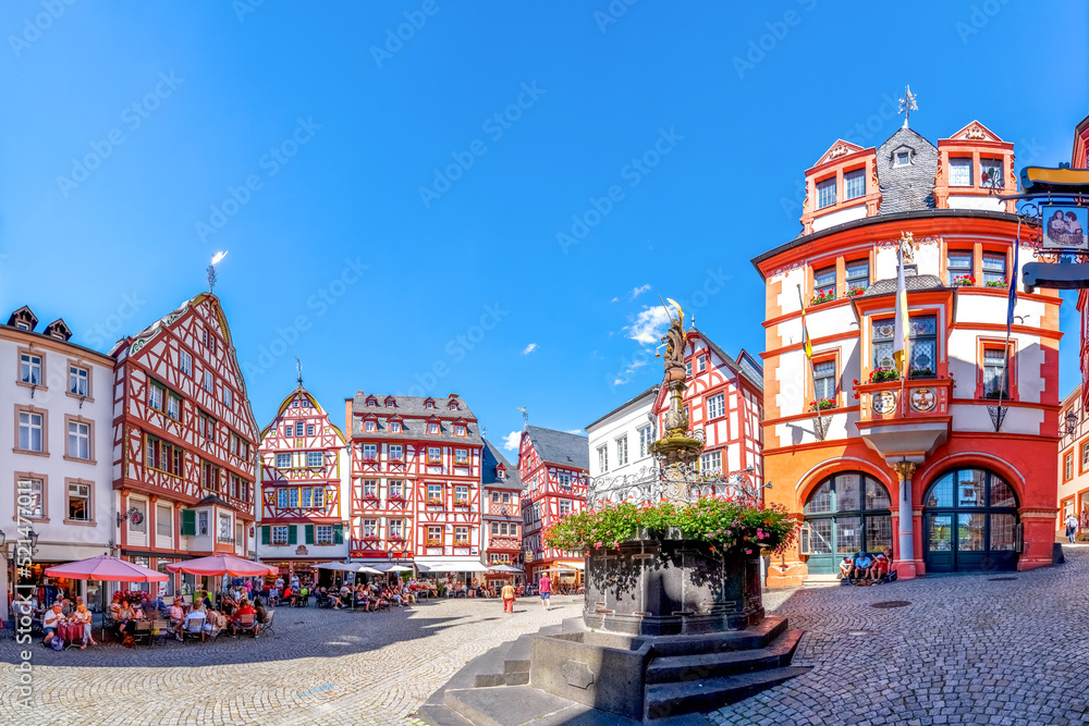 Marktplatz, Bernkastel Kues, Mosel, Deutschland 