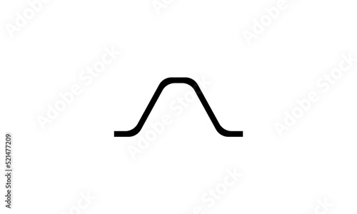 Band pass filter black rounded