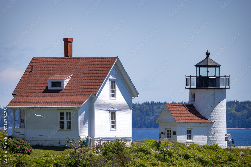 Curtis Island lighthouse in Camden, Maine. Curtis Island lighthouse in Camden, Maine.