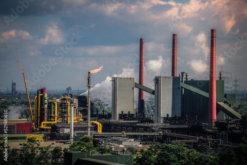 Industrial views of the Ruhr Area in Bottrop  Germany. Don t breath in too deep.