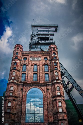 Colliery Prosper II in Bottrop, Germany. The mining industry shaped and is part of the culture in the Ruhr Area in Germany. 